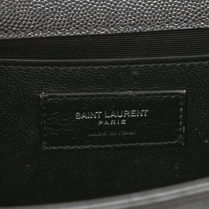 Saint Laurent Grain De Poudre Medium Classic Monogram Kate Satchel Black 7 of 11
