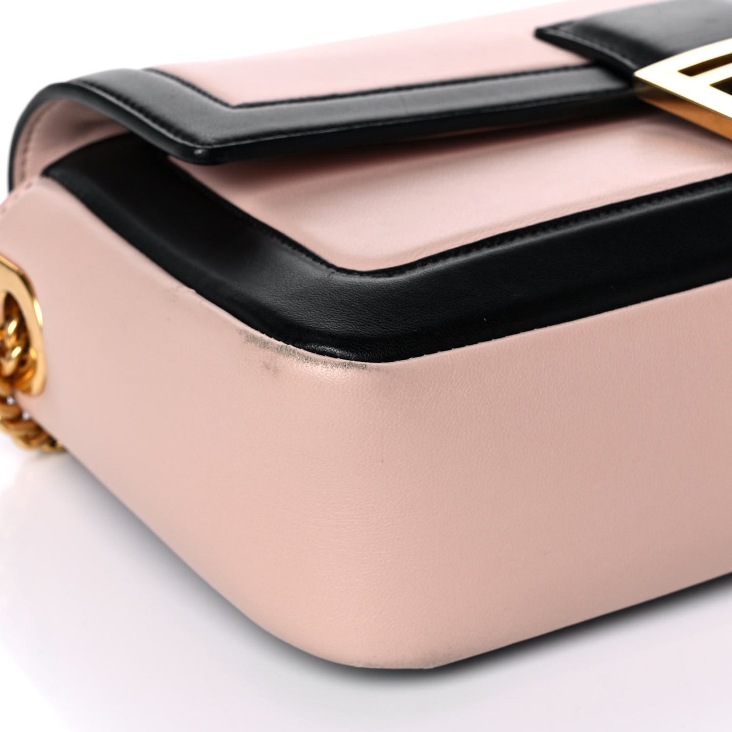 Nappa Apolo Bi-Color Chain Baguette Rosa Quarzo Black