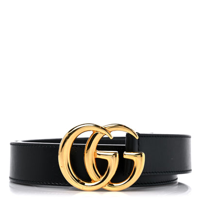 Gucci Plutone Calfskin Double G 30mm Belt 70 28 Black 1 of 6
