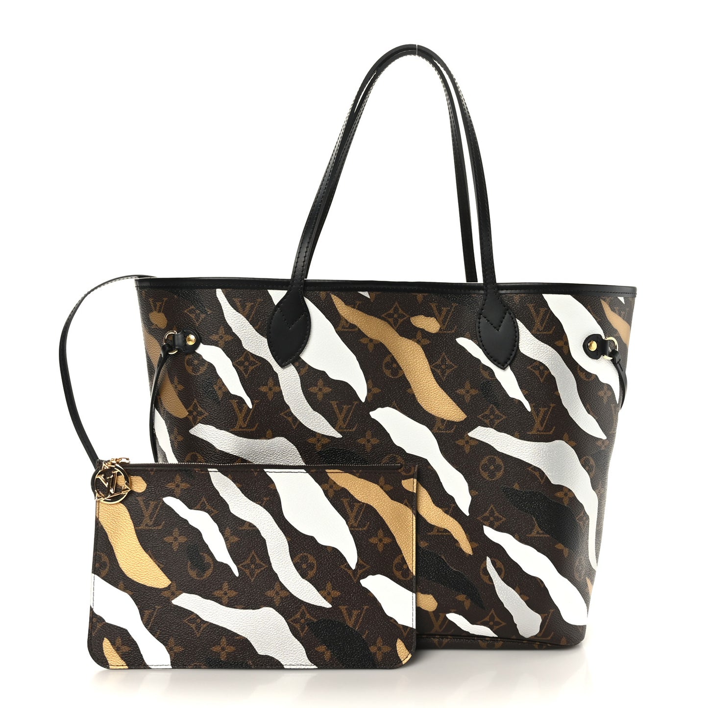 x LoL Monogram Neverfull MM Gold Silver