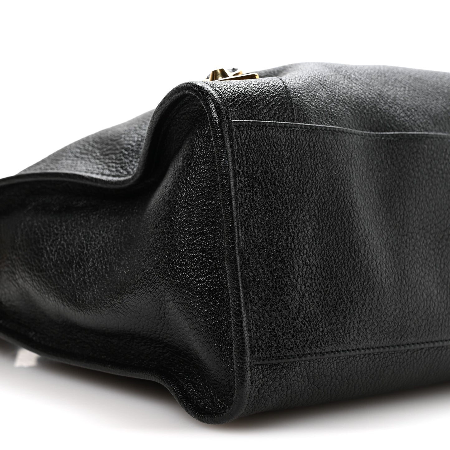 Chevre Gold Metallic Edge Hardware City Black