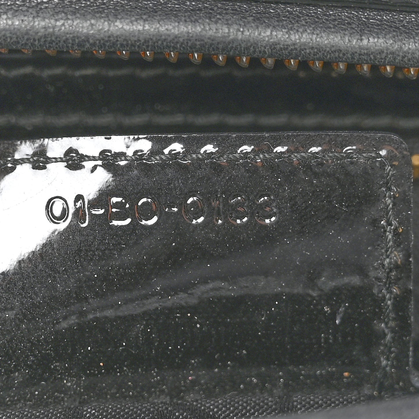 Patent Cannage Large Lady Dior Black