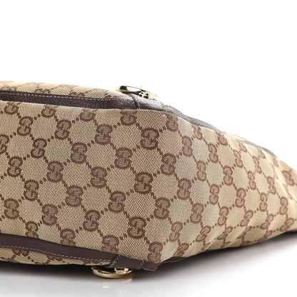 Gucci Monogram Small Gold D Ring Tote Brown 9 of 9