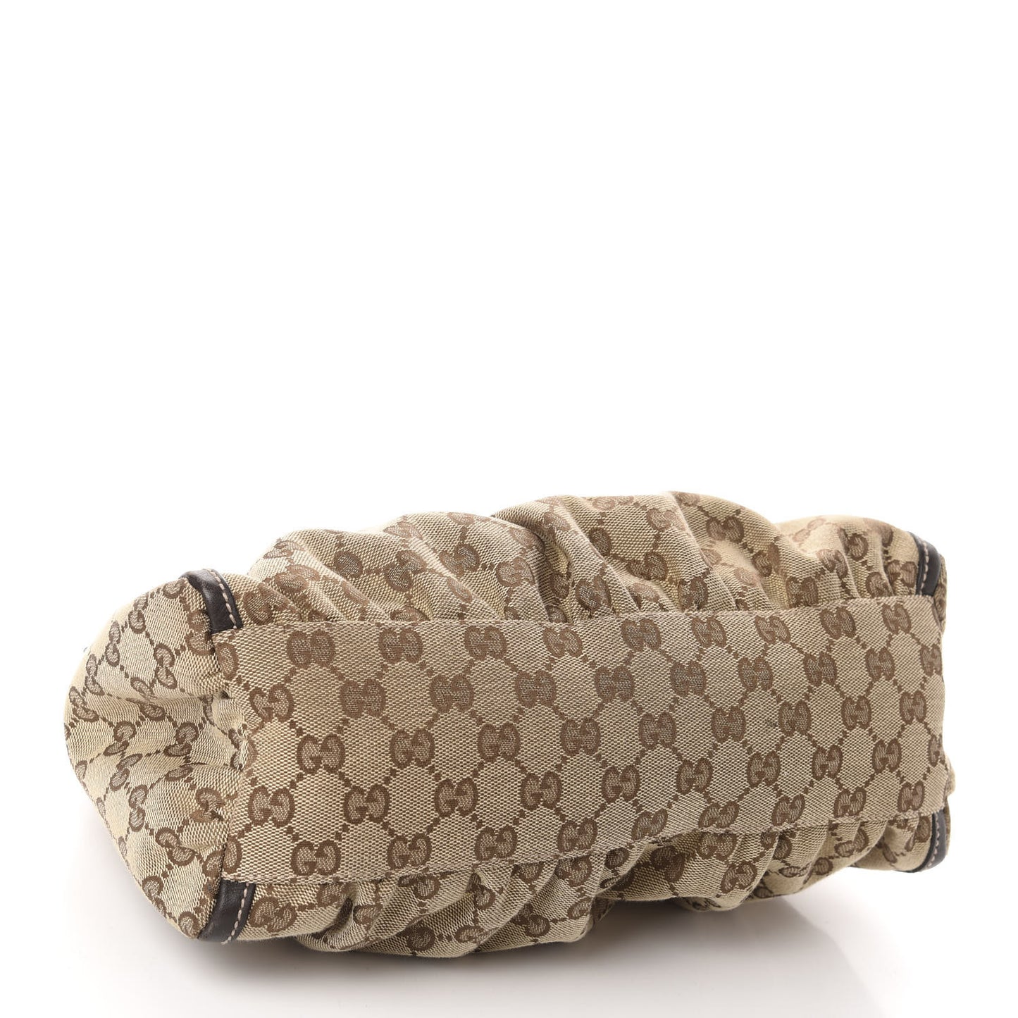 Monogram Medium D Gold Ring Hobo Dark Brown