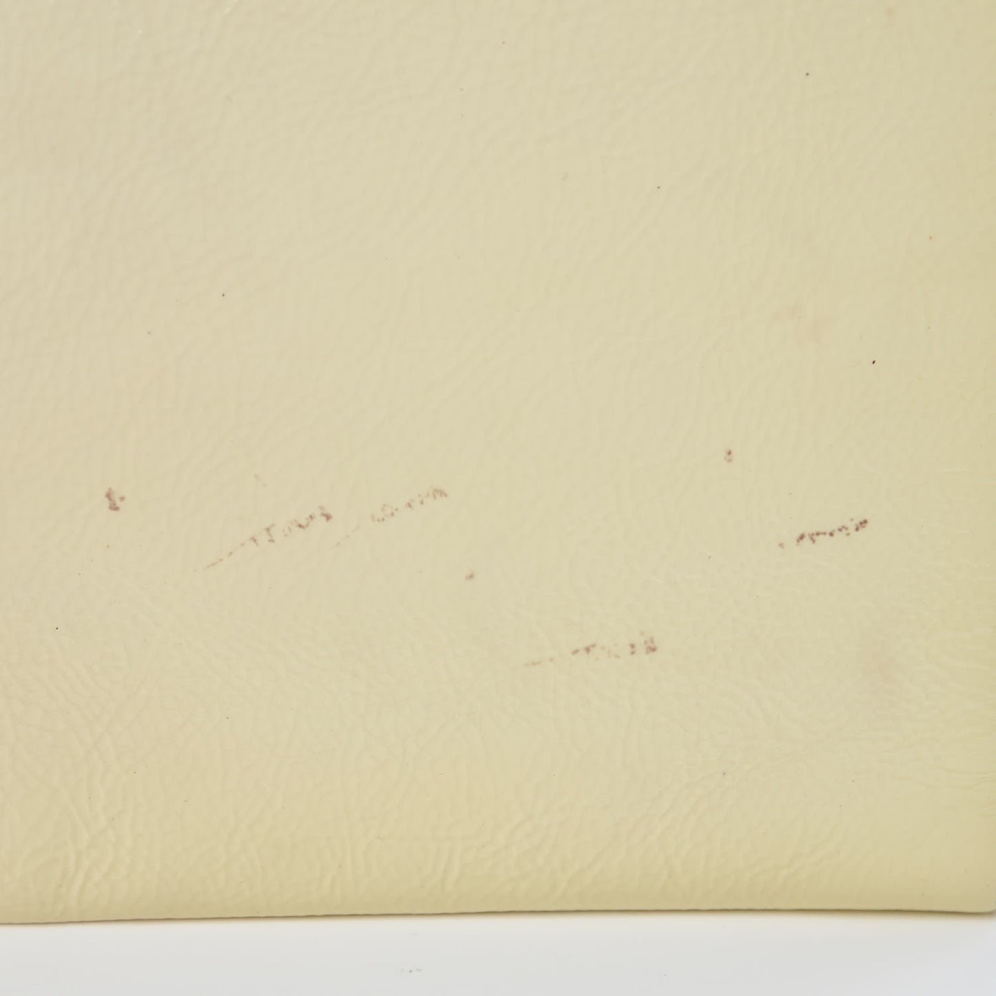 Patent Calfskin Large Belle De Jour Clutch Off White