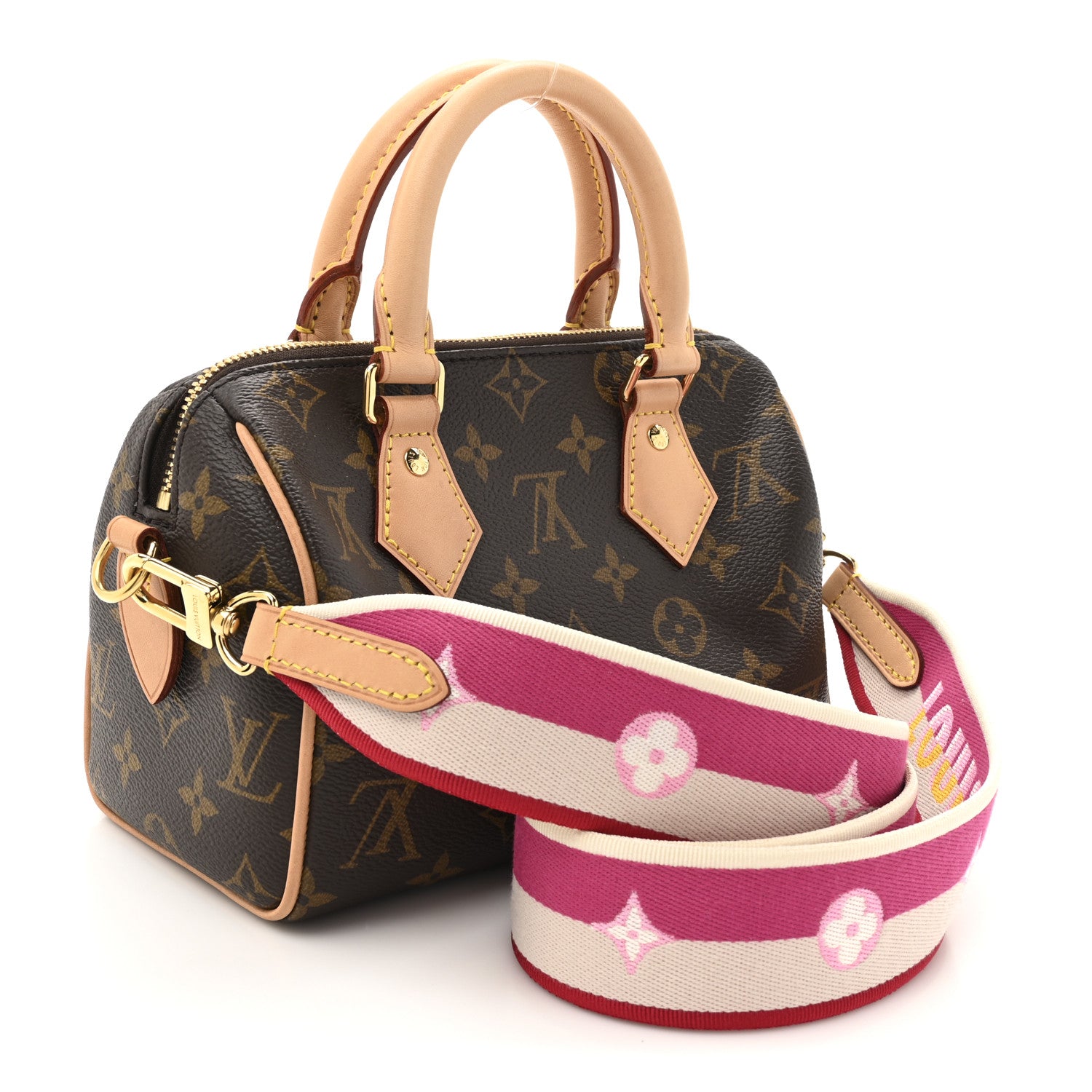 Louis Vuitton Monogram Speedy Bandouliere 20 Fuchsia 3 of 11