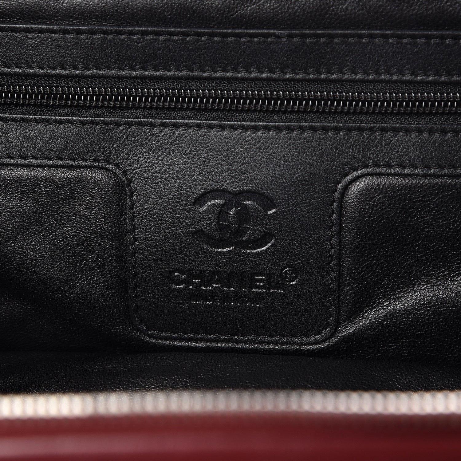 Chanel Lambskin Coco Cocoon Bowler Burgundy 6 of 16