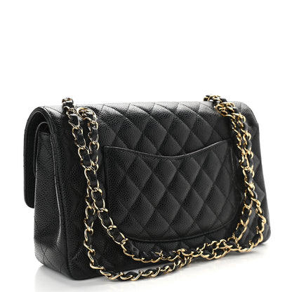 Chanel Caviar Quilted Medium Double Flap Black 3 of 9