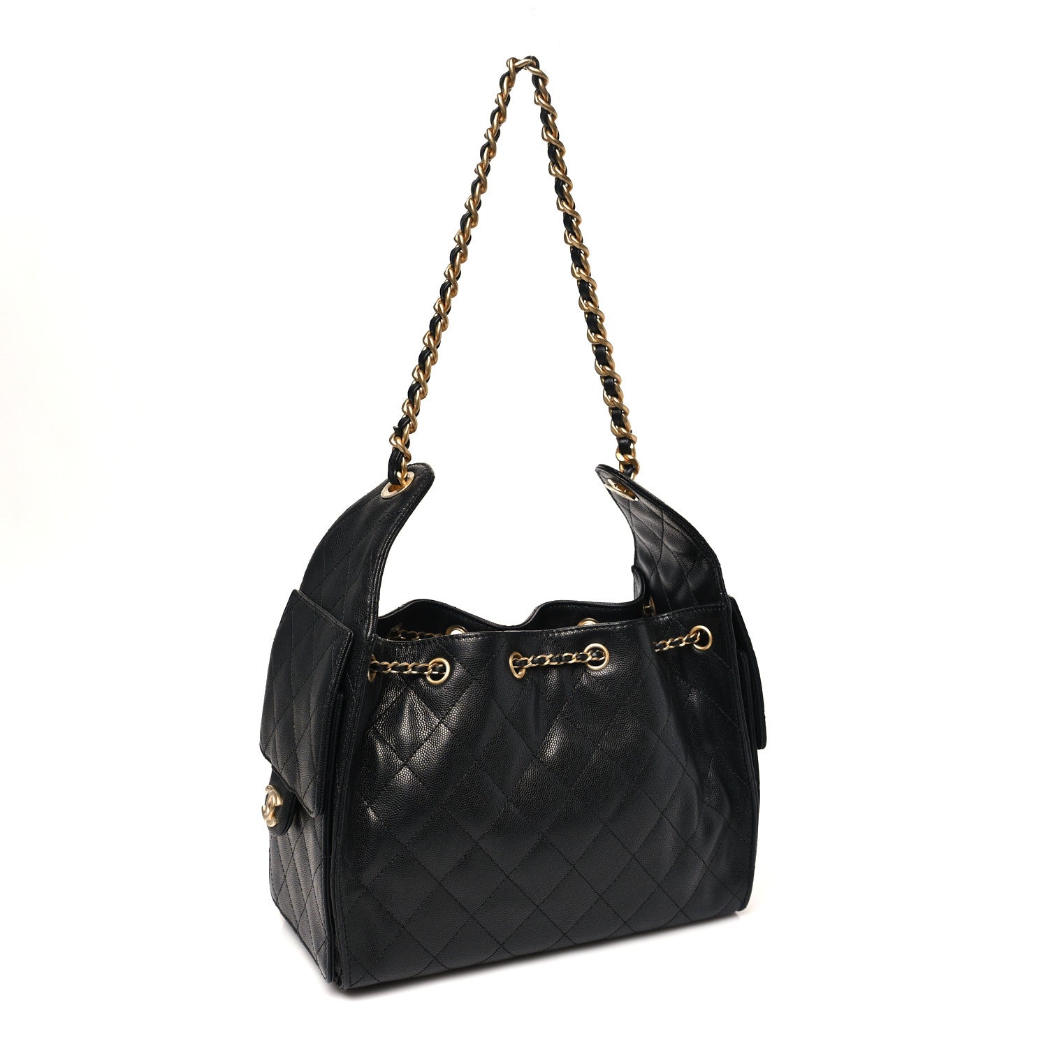 Chanel Caviar Quilted Small Chanel 25 Handbag Black 3 of 11