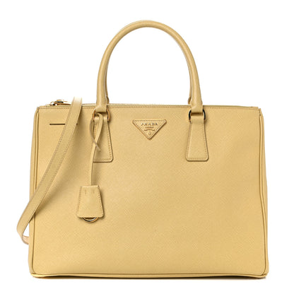 Prada Saffiano Medium Galleria Double Zip Tote Ginestra 1 of 19