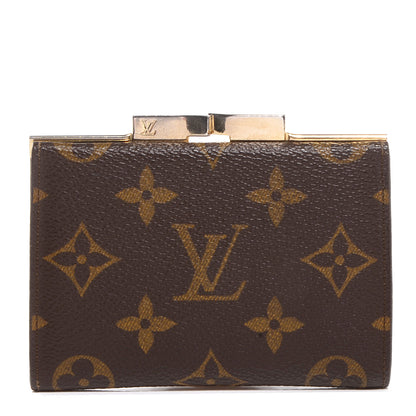 Louis Vuitton Monogram French Kiss Lock Coin Purse 1 of 7