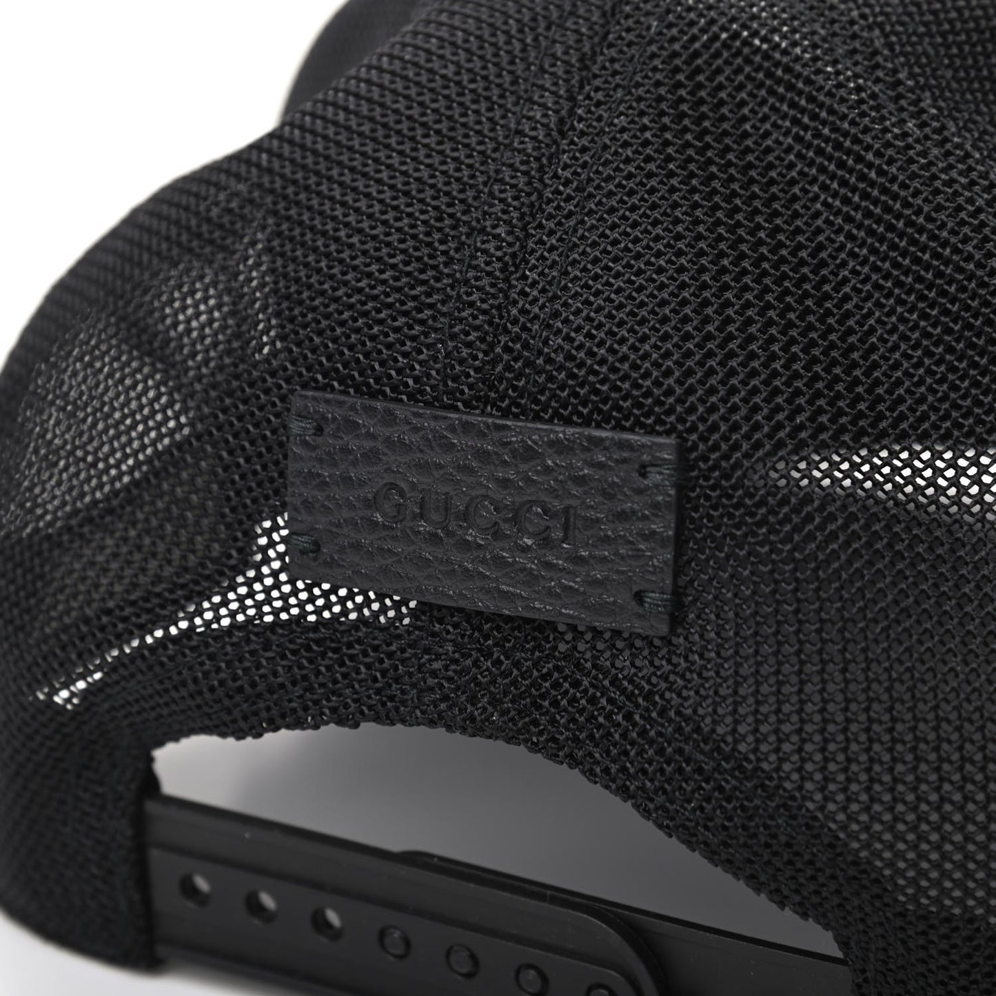 Nylon Monogram Baseball Hat L Black