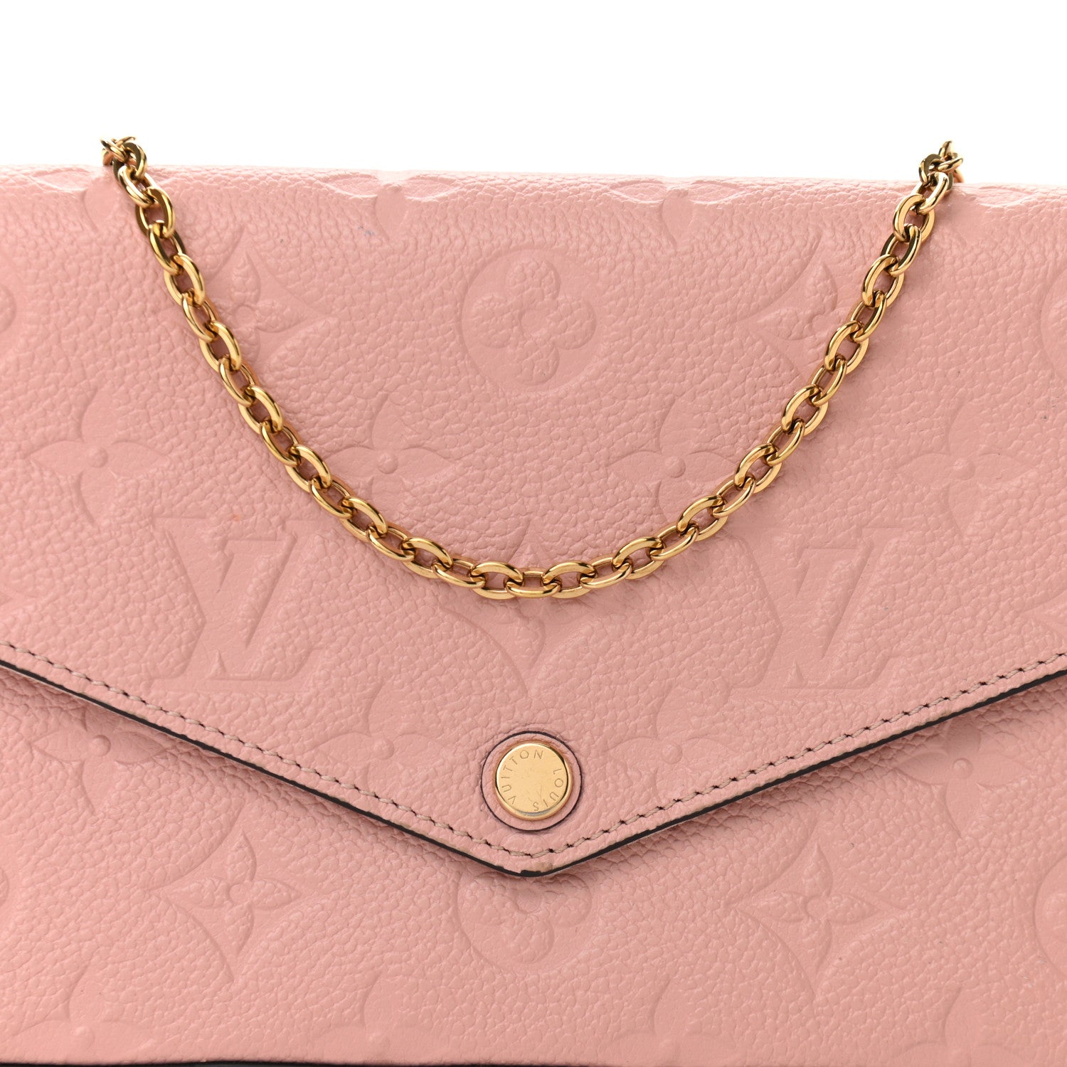 Louis Vuitton Empreinte Pochette Felicie Chain Wallet Rose Poudre 7 of 13