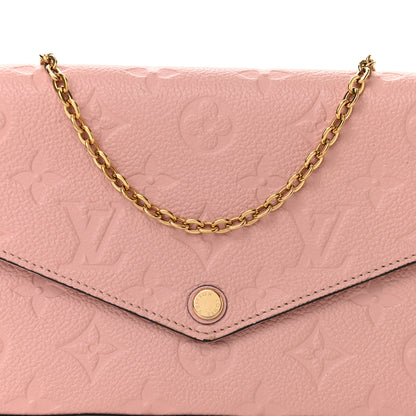 Louis Vuitton Empreinte Pochette Felicie Chain Wallet Rose Poudre 7 of 13