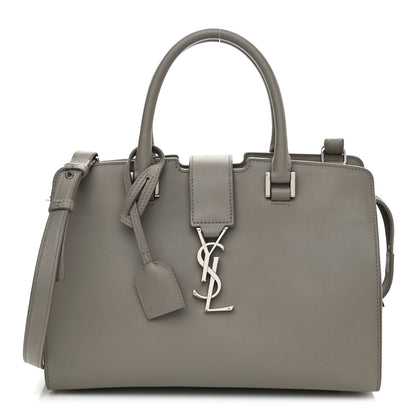 Saint Laurent Calfskin Monogram Baby Cabas Fog 1 of 10