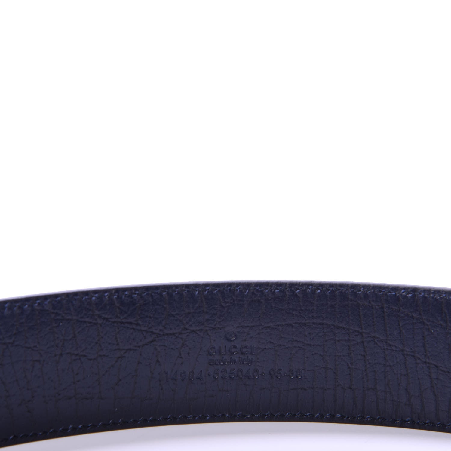 Gucci GG Plus Monogram Interlocking G Belt 95 38 Navy 6 of 6