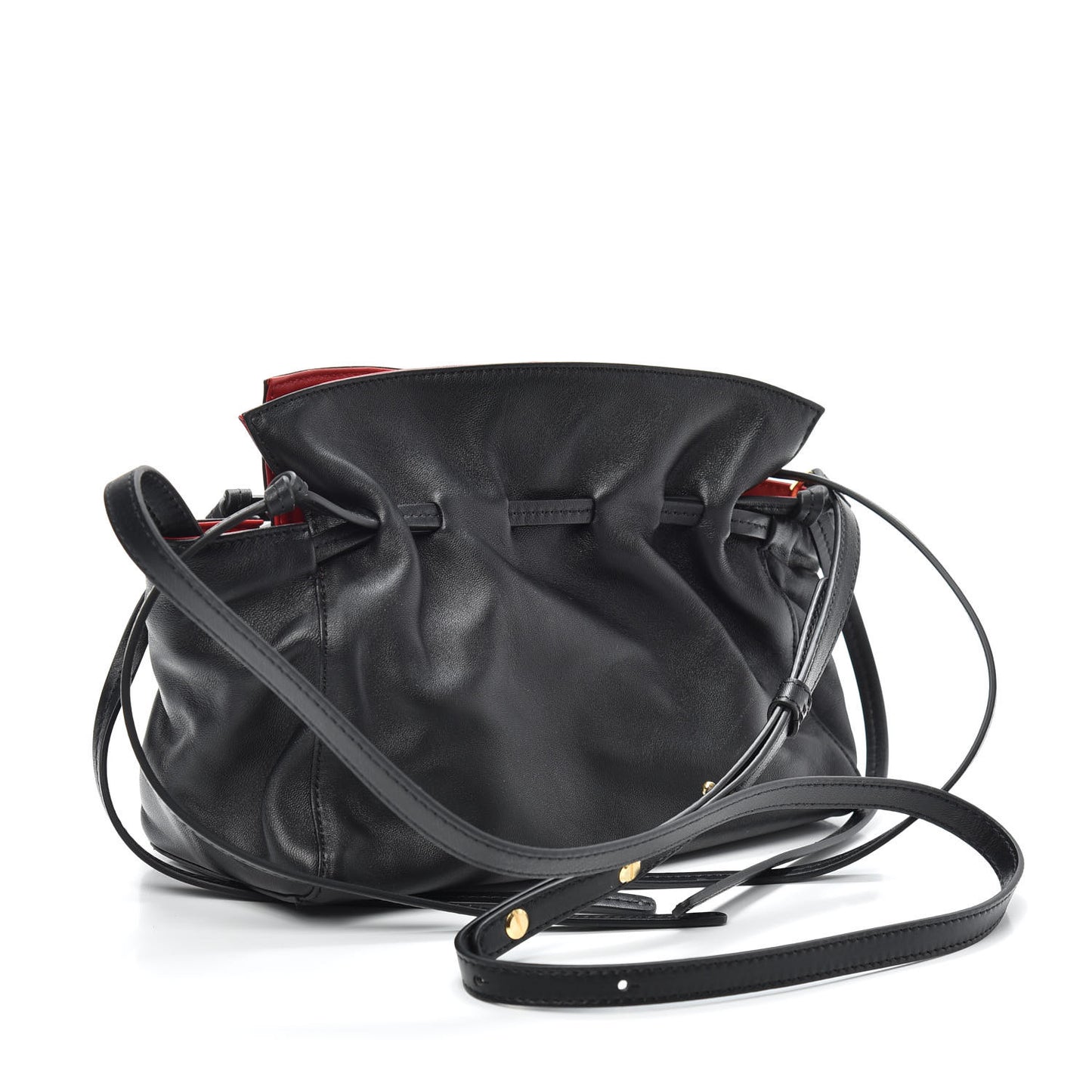 Lambskin Mini Protea Bag Black Flamma