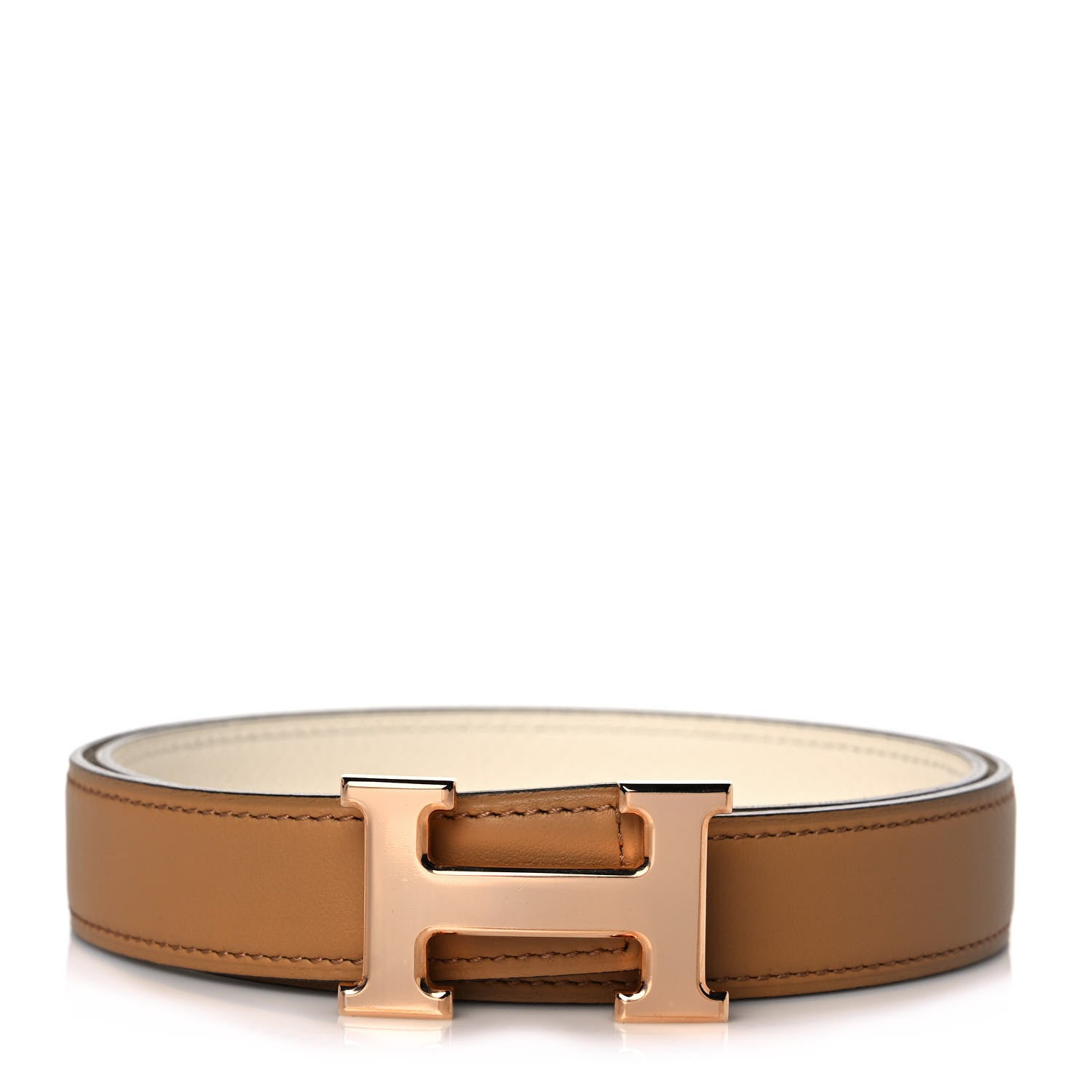Hermes Swift Epsom 24mm Mini H Belt 70 Biscuit Nata 70 28 1 of 6