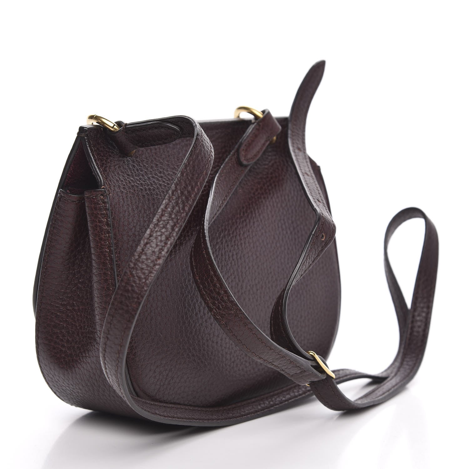Mulberry Small Classic Grain Calfskin Mini Amberley Flap Oxblood 3 of 10