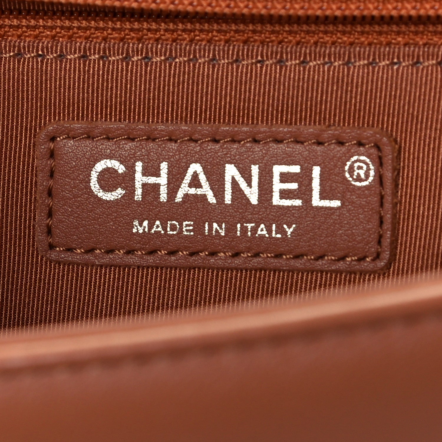 Chanel Calfskin Quilted New Medium Boy Flap Dark Beige 6 of 17