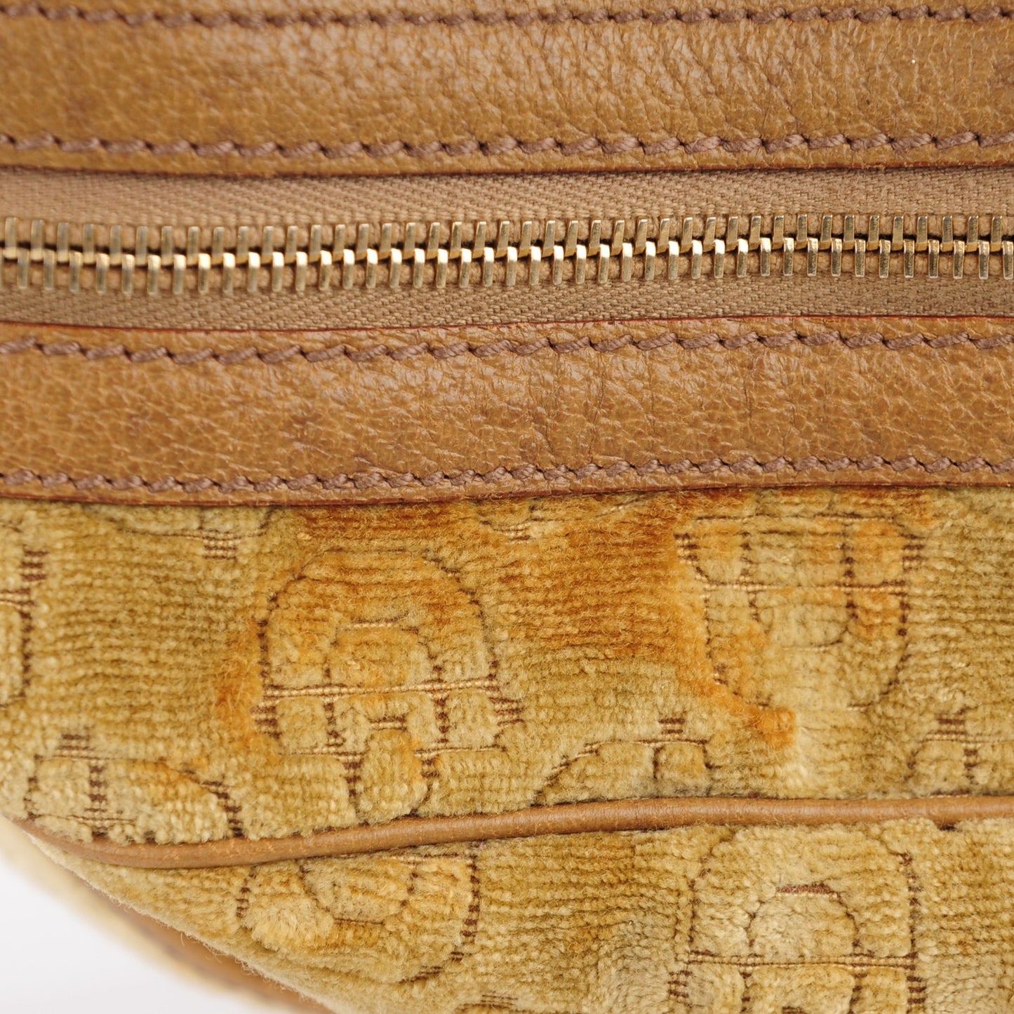 Velour Glam Tote Brown