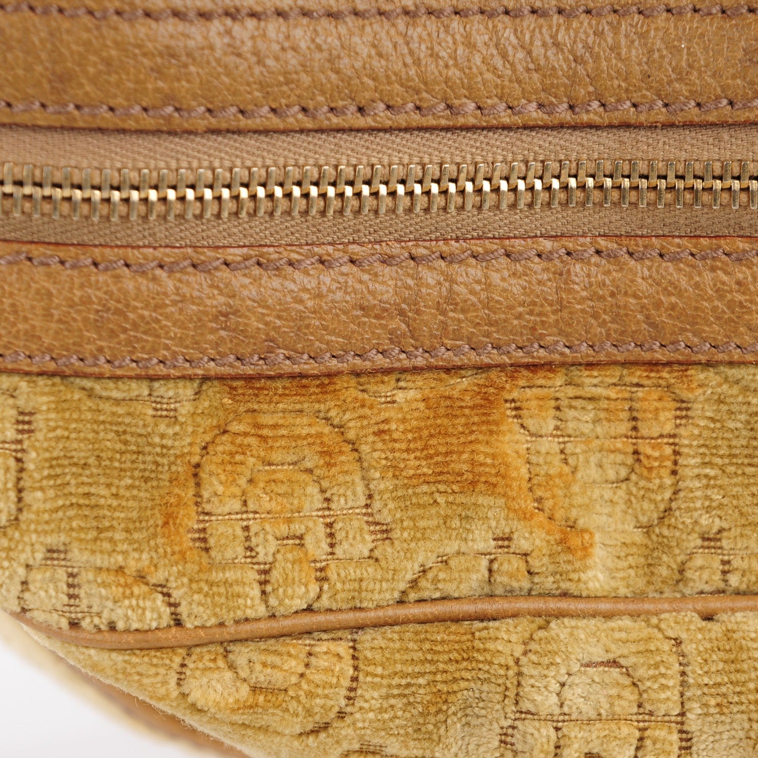 Gucci Velour Glam Tote Brown 9 of 11