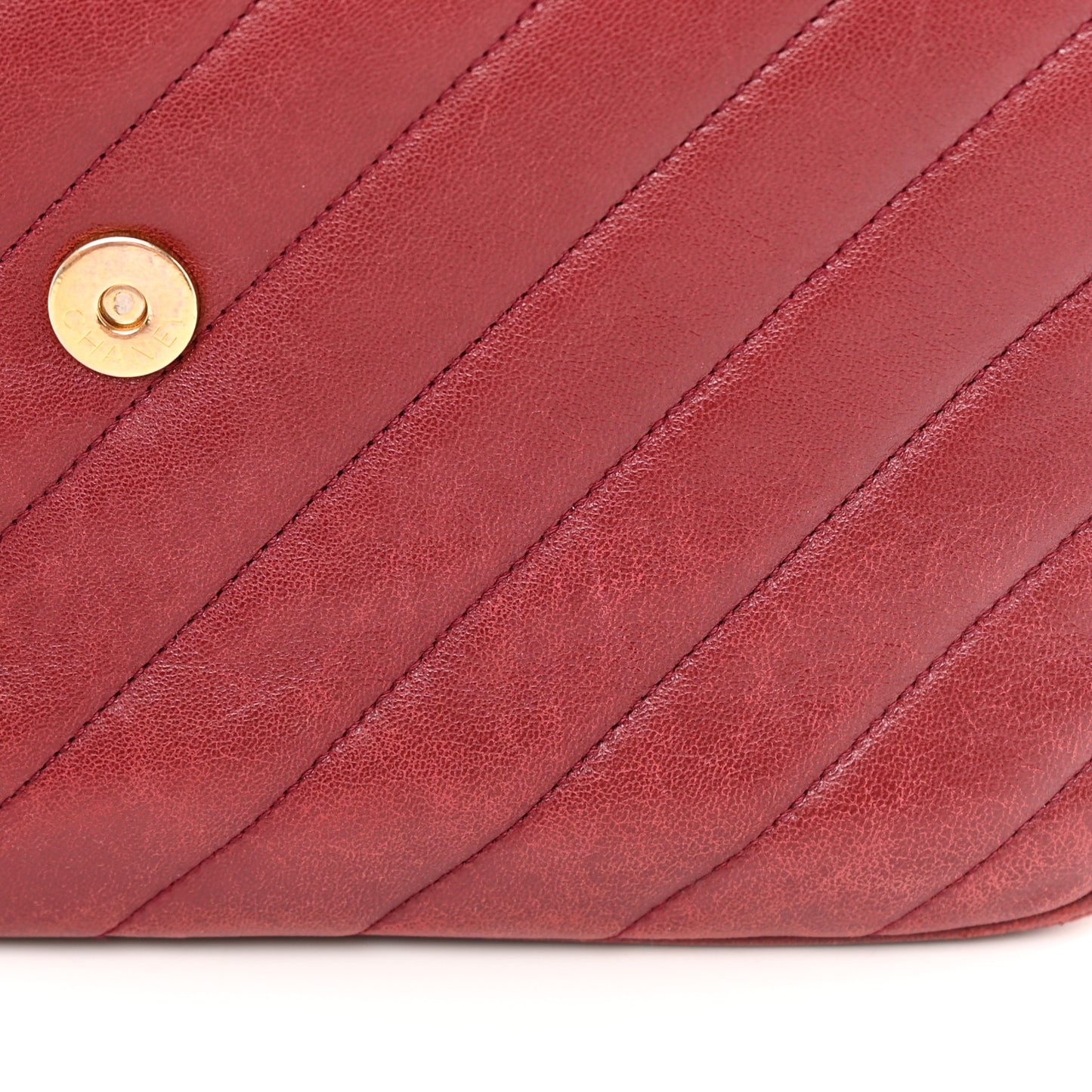 Lambskin Quilted Jumbo Coco Vintage Flap Burgundy