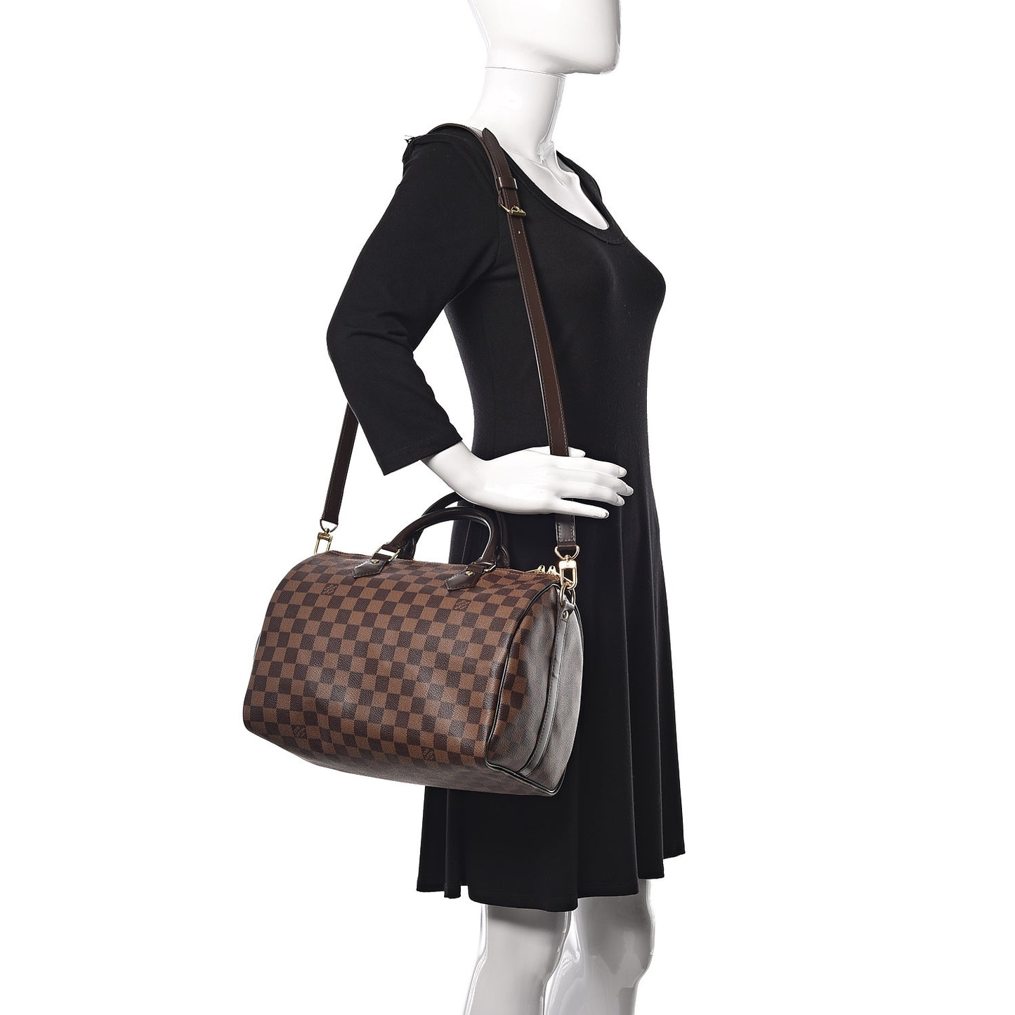 Damier Ebene Speedy Bandouliere 30