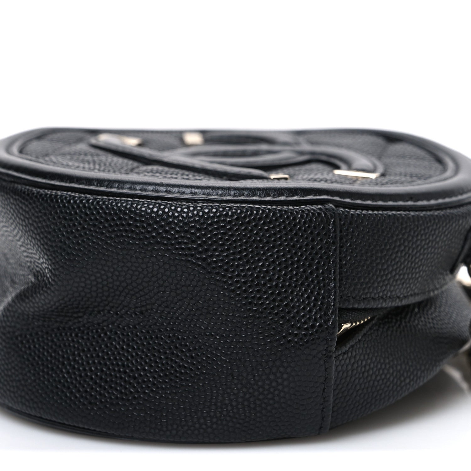 Chanel Caviar Quilted Round Filigree Crossbody Black 10 of 10