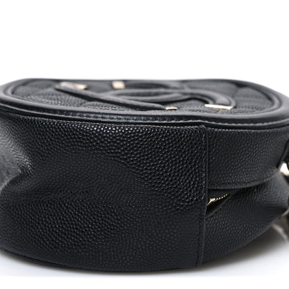 Chanel Caviar Quilted Round Filigree Crossbody Black 10 of 10