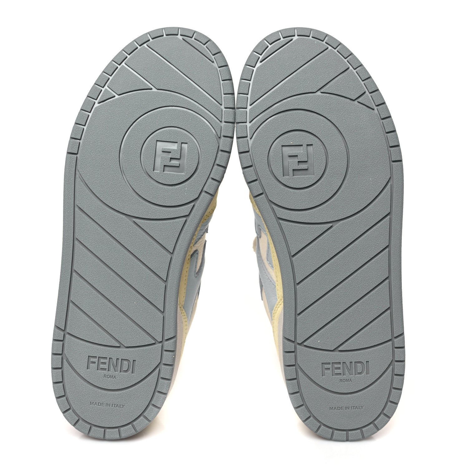 Fendi Suede Vitello Fendi Match Low Top Sneakers 37 Straw Azzurro Poison Connecticut 5 of 9