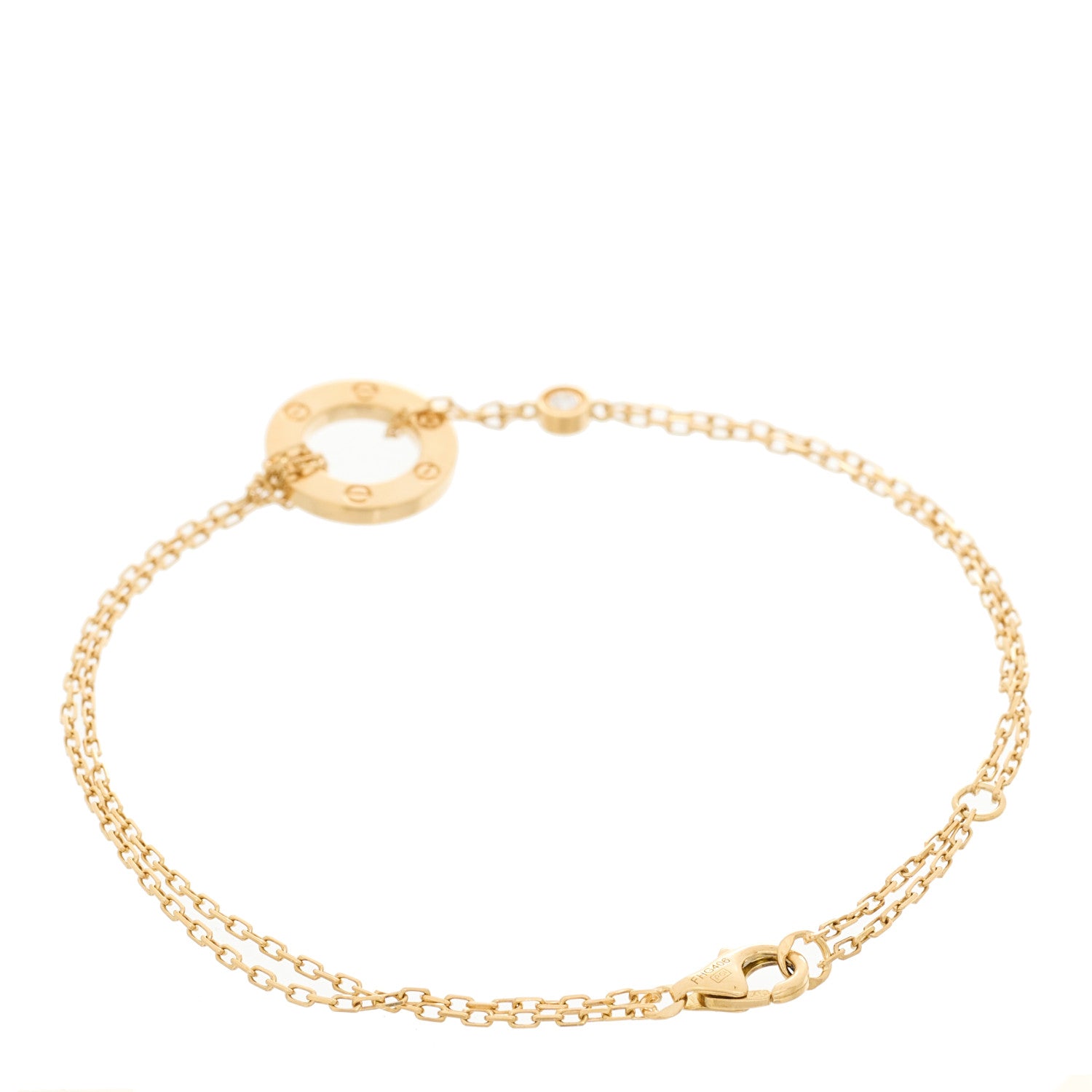 Cartier 18K Yellow Gold Diamond Love Bracelet 2 of 5