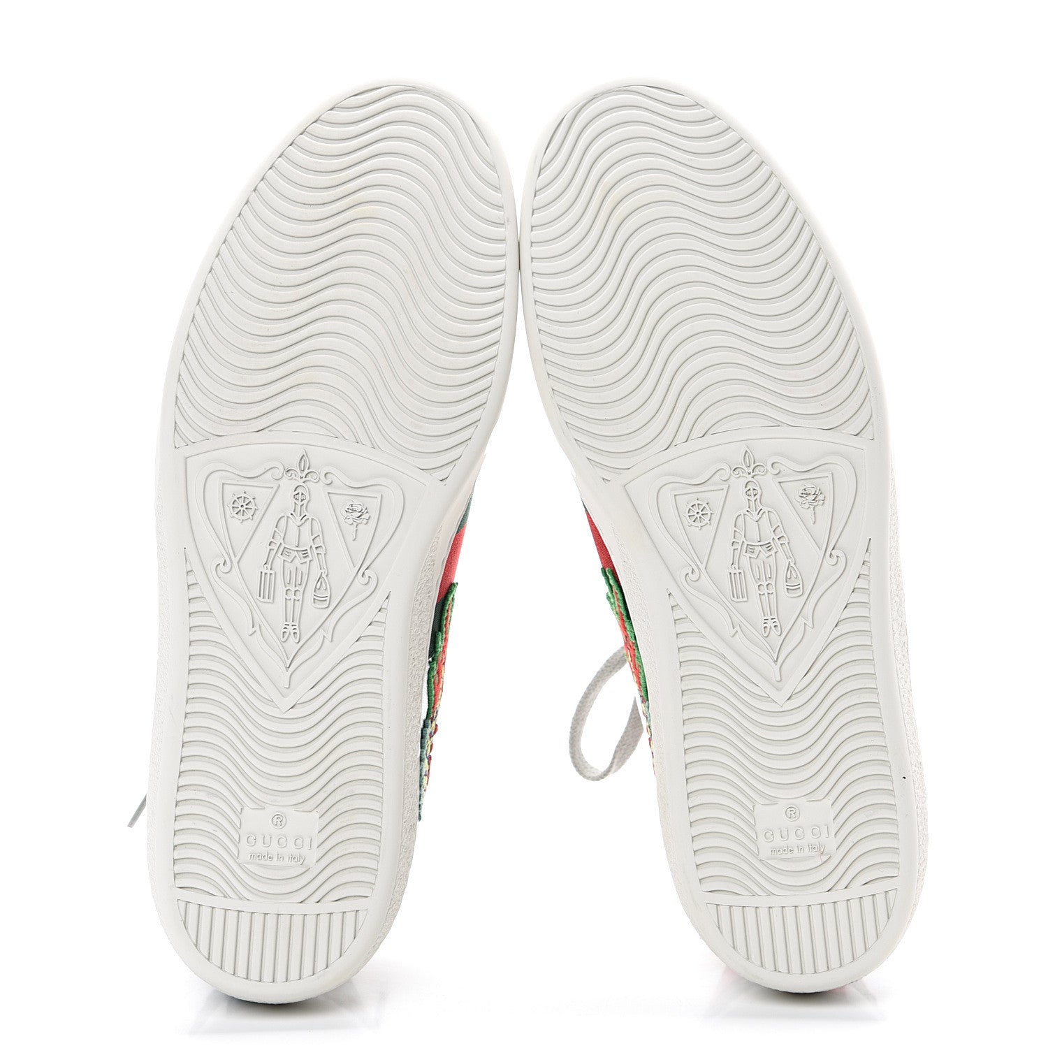 Gucci Metallic Nappa Ayers Web Dragon Embroidered Mens New Ace Sneakers 8.5 Silver 5 of 7