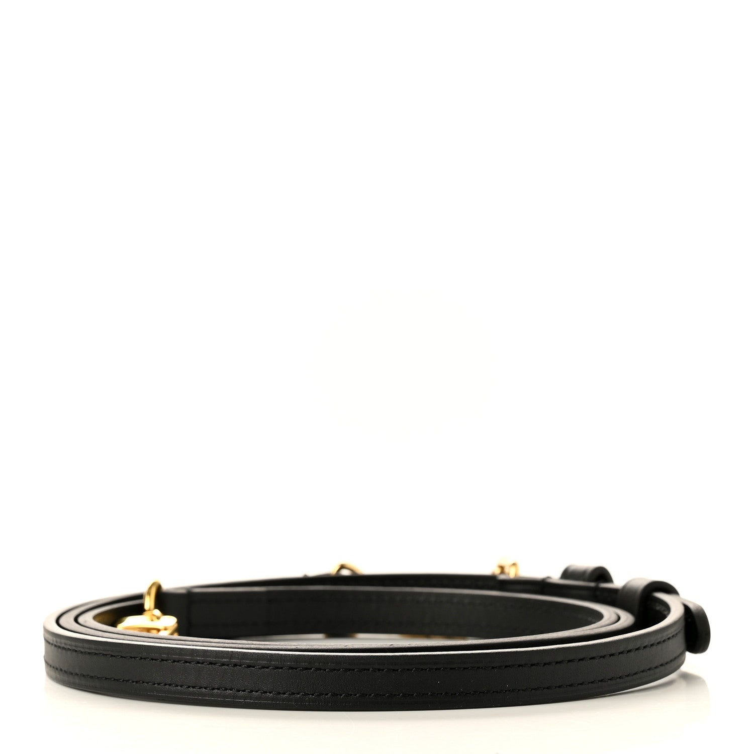 Louis Vuitton Calfskin 12mm Shoulder Strap Black 2 of 3