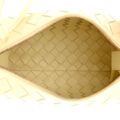 Bottega Veneta Nappa Intrecciato Metallic Knot Small Loop Crossbody Bag Ice Cream 5 of 9