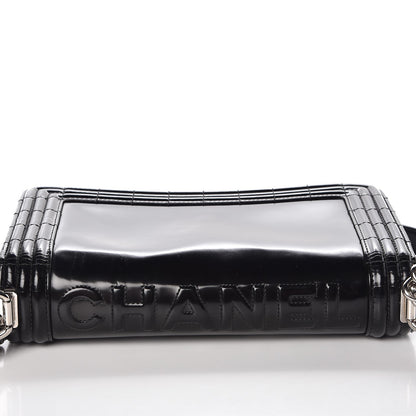 Chanel Glazed Calfskin Medium Boy Flap Black 8 of 9