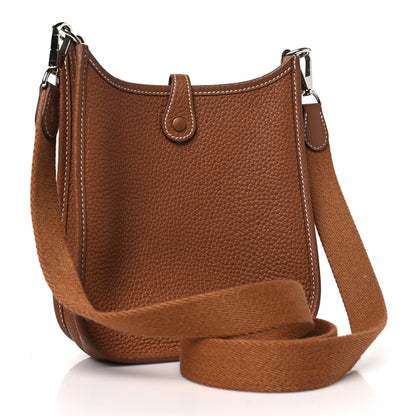 Hermes Taurillon Clemence Evelyne TPM Gold 3 of 10