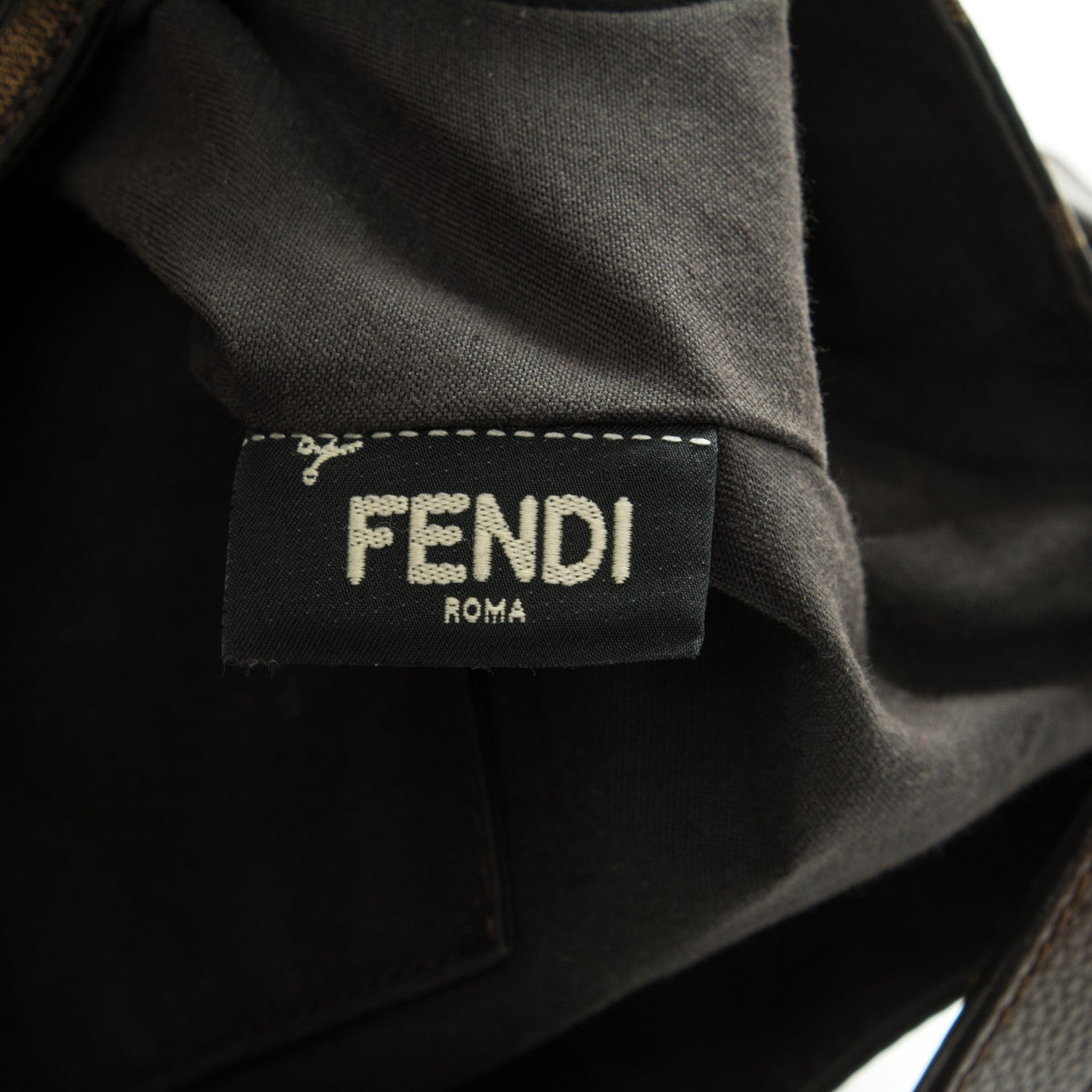 Fendi Zucca Vitello Artic Small Hobo Tobacco Castagna 8 of 8