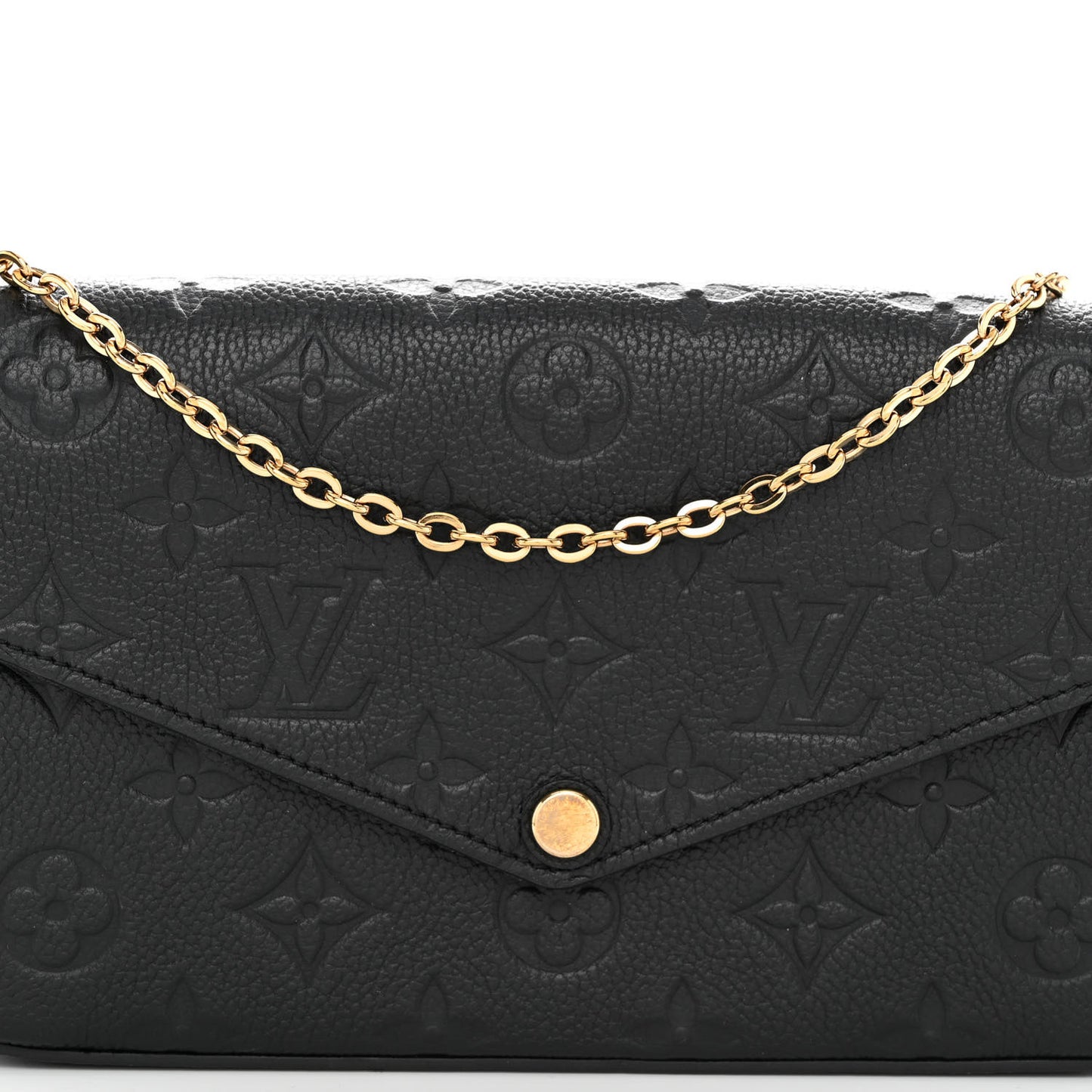 Empreinte Pochette Felicie Chain Wallet Black