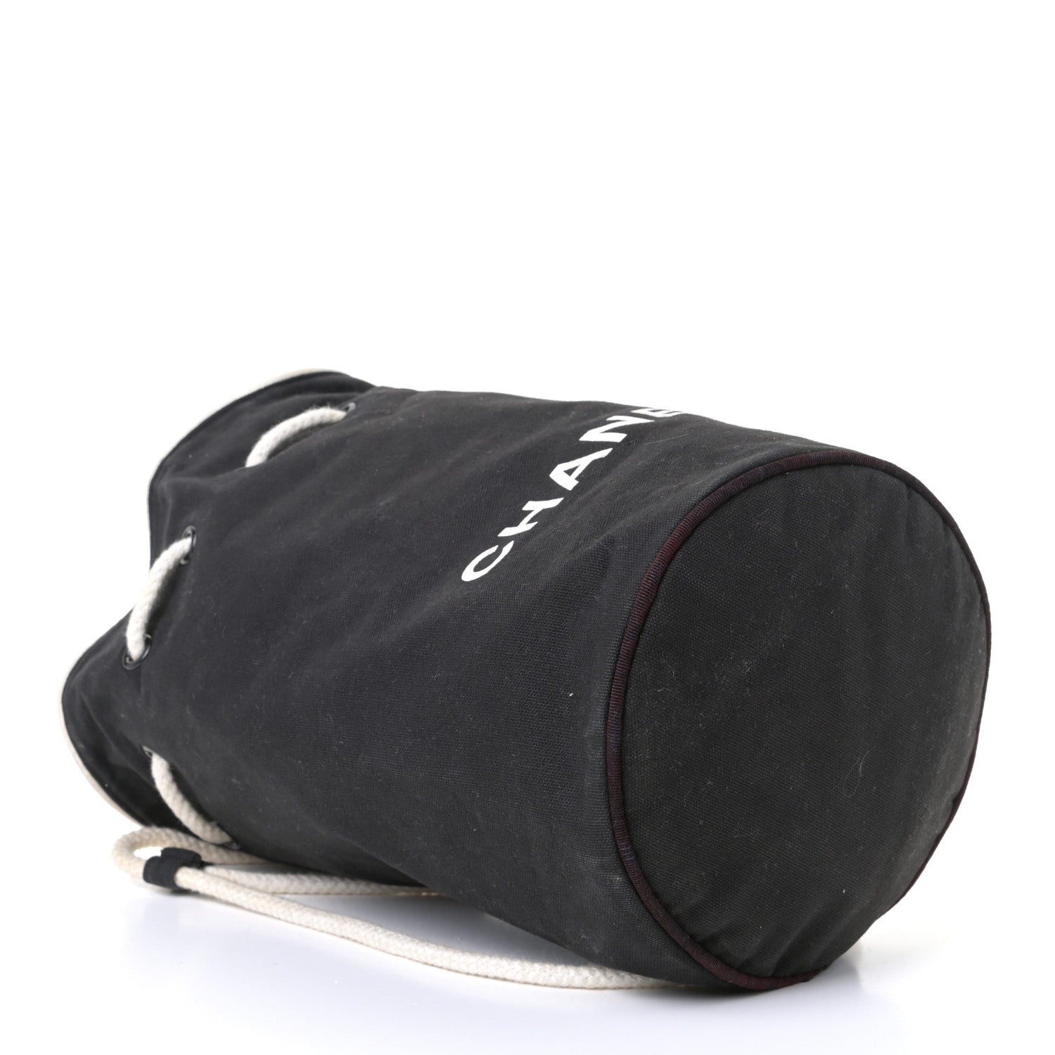 Chanel Drawstring Black White 3 of 8