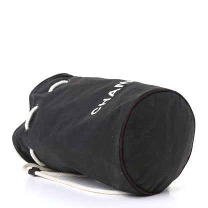 Chanel Drawstring Black White 3 of 8