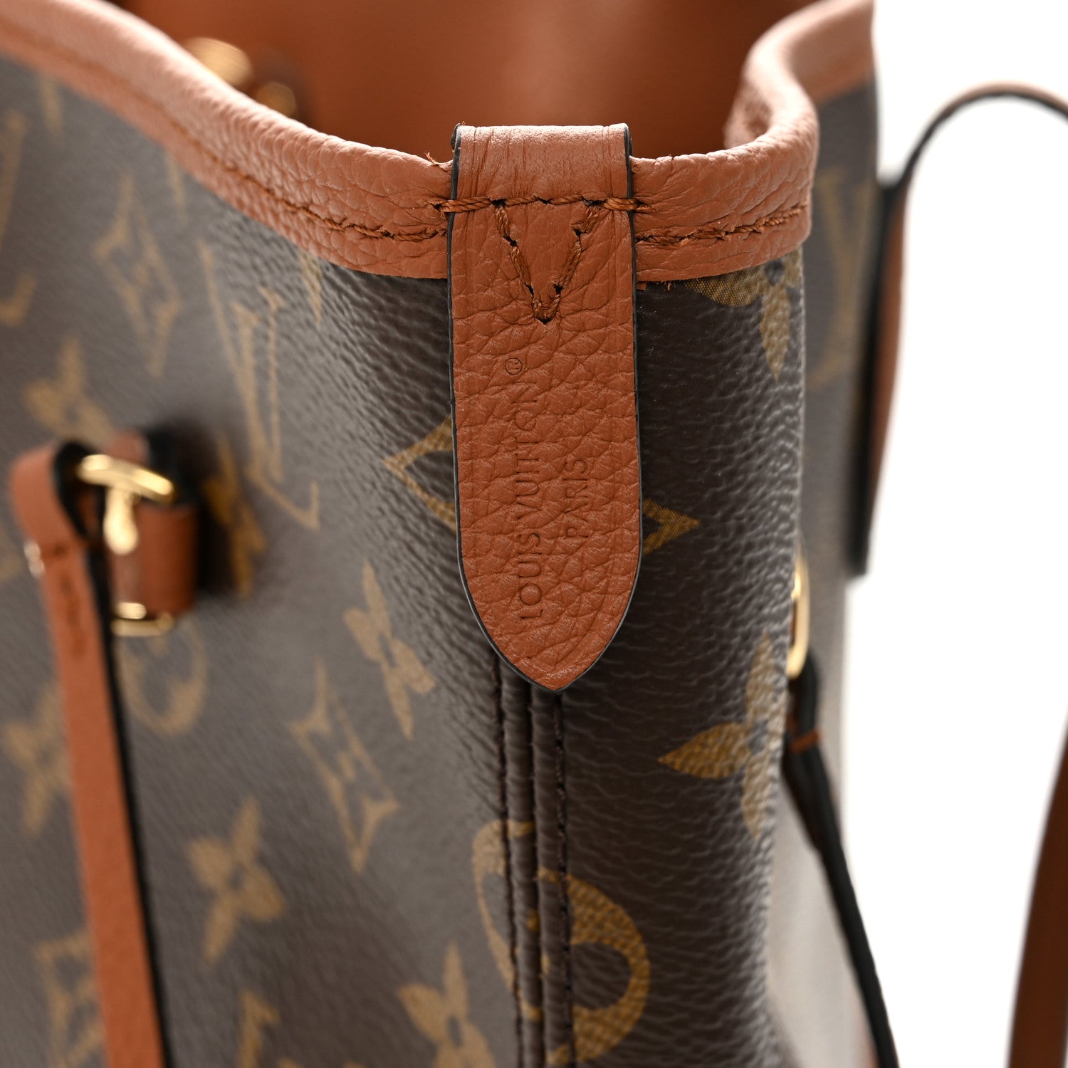 Louis Vuitton Monogram Calfskin Neo Neverfull Inside Out MM Tan 10 of 17
