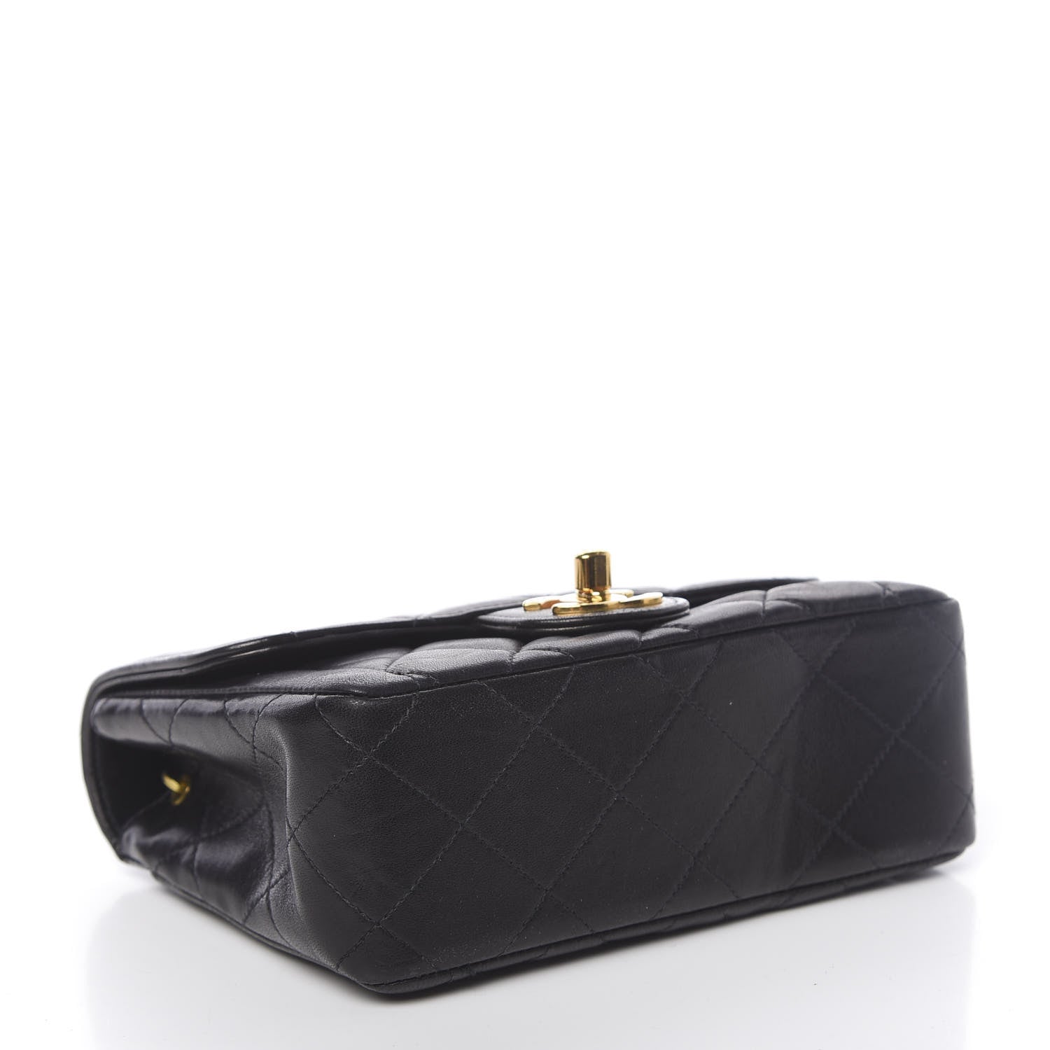 Chanel Lambskin Quilted Mini Square Flap Black 5 of 12