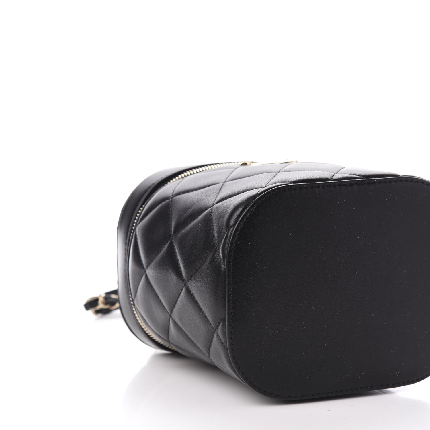 Chanel Lambskin Quilted Trendy Vanity Case Black 8 of 10