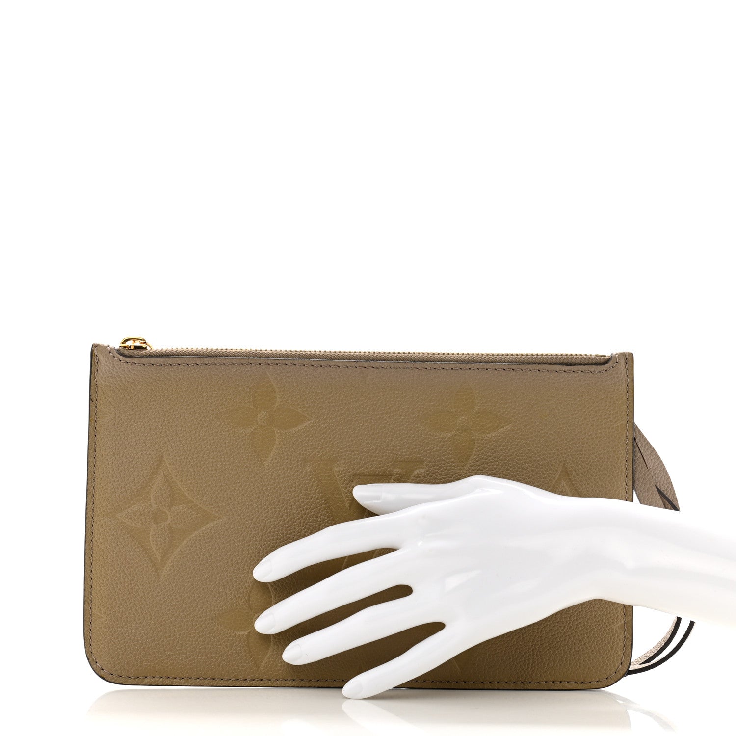 Louis Vuitton Empreinte Monogram Giant Neverfull MM Pochette Tourterelle 2 of 7