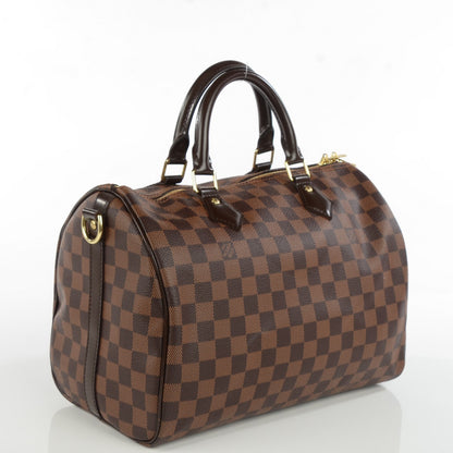 Louis Vuitton Damier Ebene Speedy Bandouliere 30 3 of 9