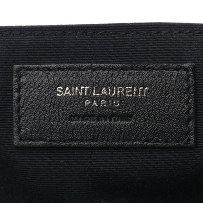 Saint Laurent Pebbled Lambskin Chevron Monogram Large Nolita Black 6 of 10