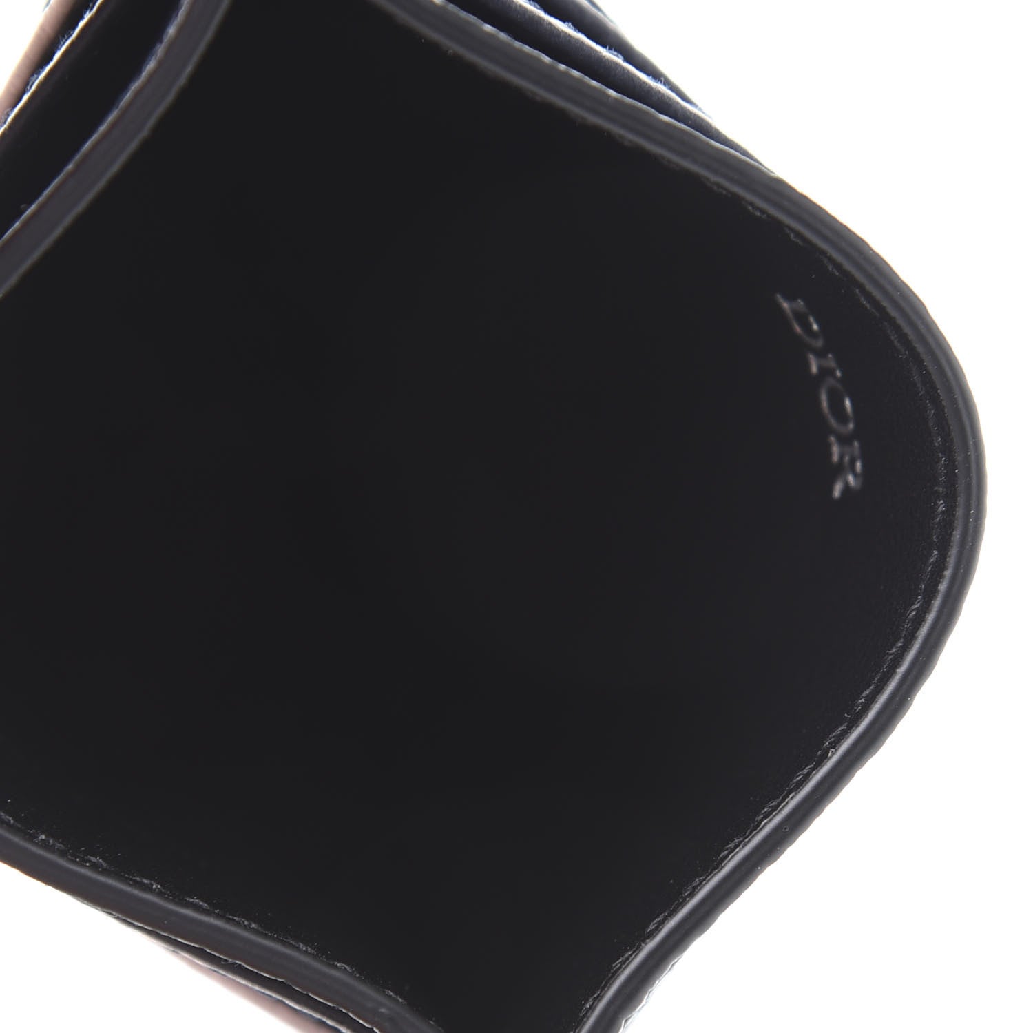 Christian Dior X SHAWN STUSSY Grained Calfskin Ox Head Card Holder Navy Blue 5 of 10