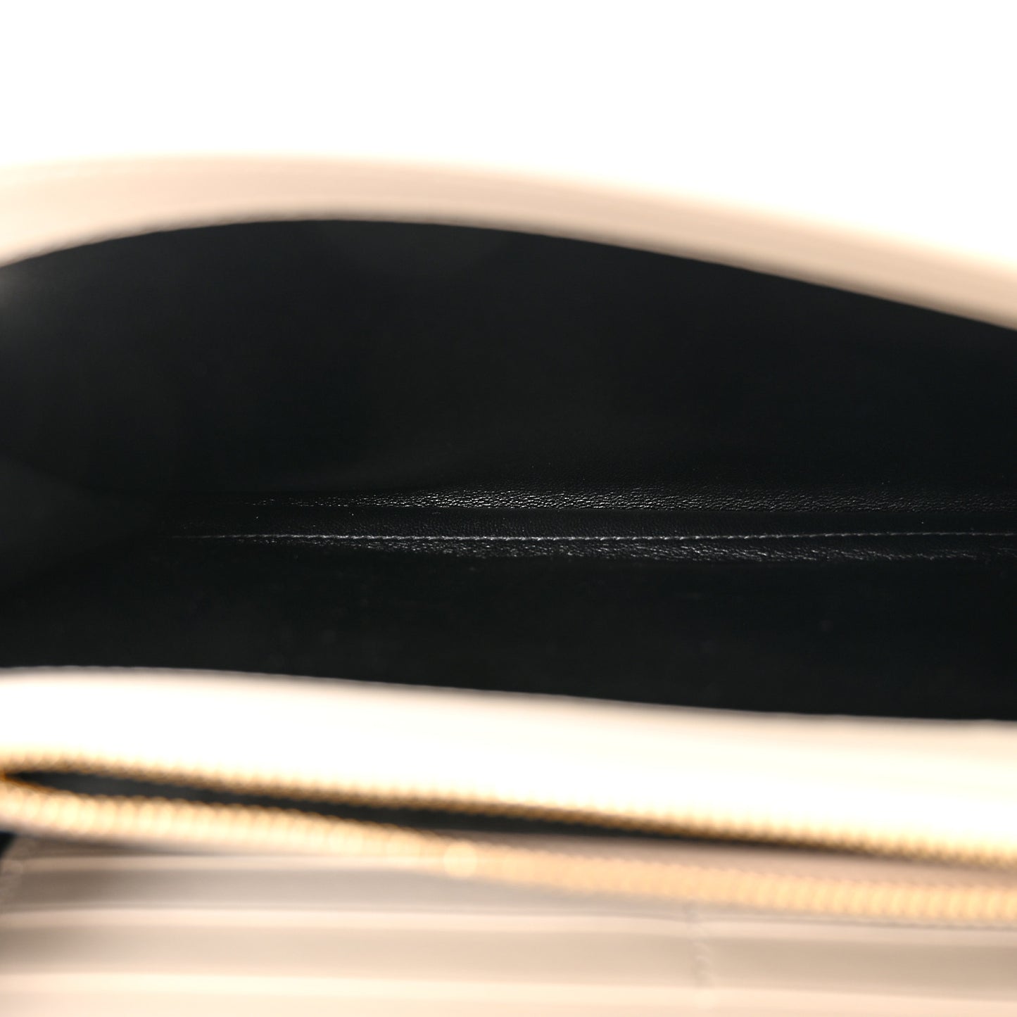 Smooth Calfskin Tri-Metal Cassandre Wallet On Chain WOC Crema Soft