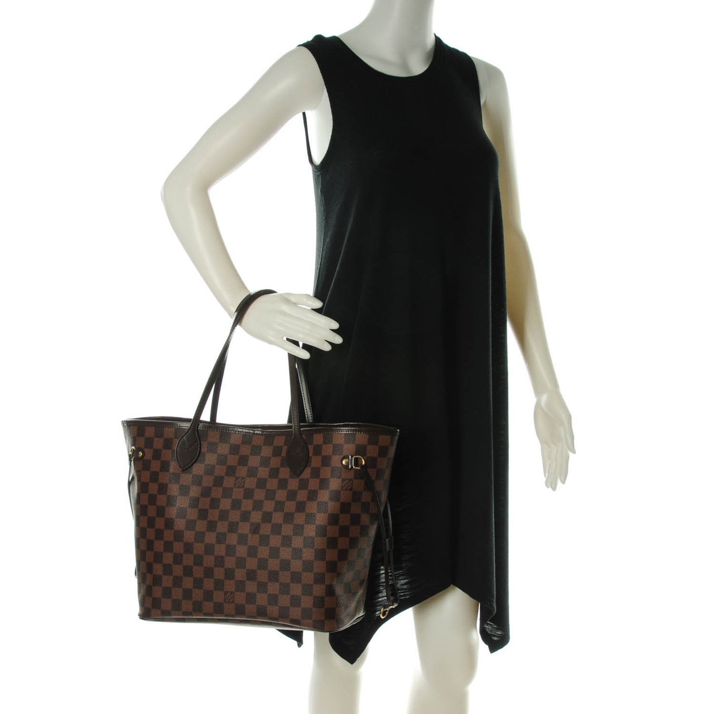 Damier Ebene Neo Neverfull MM Rose Ballerine
